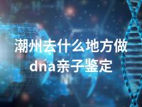 潮州去什么地方做dna亲子鉴定