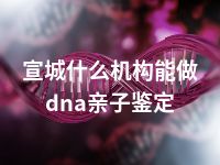 宣城什么机构能做dna亲子鉴定