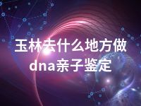 玉林去什么地方做dna亲子鉴定