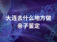 大连去什么地方做亲子鉴定