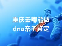 重庆去哪能做dna亲子鉴定