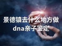 景德镇去什么地方做dna亲子鉴定