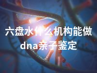 六盘水什么机构能做dna亲子鉴定