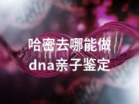 哈密去哪能做dna亲子鉴定