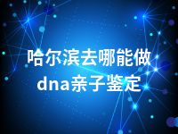 哈尔滨去哪能做dna亲子鉴定