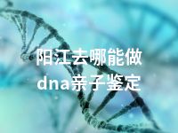 阳江去哪能做dna亲子鉴定