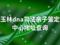 玉林dna司法亲子鉴定中心地址查询