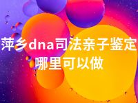 萍乡dna司法亲子鉴定哪里可以做