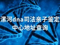 漯河dna司法亲子鉴定中心地址查询