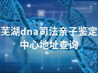 芜湖dna司法亲子鉴定中心地址查询