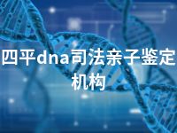 四平dna司法亲子鉴定机构