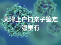 天津上户口亲子鉴定哪里有