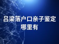 吕梁落户口亲子鉴定哪里有