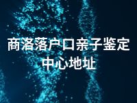 商洛落户口亲子鉴定中心地址