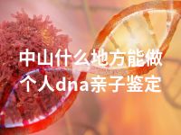 中山什么地方能做个人dna亲子鉴定