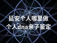 延安个人哪里做个人dna亲子鉴定