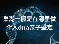 巢湖一般是在哪里做个人dna亲子鉴定