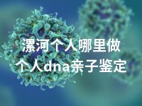 漯河个人哪里做个人dna亲子鉴定