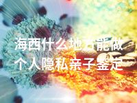 海西什么地方能做个人隐私亲子鉴定