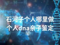 石河子个人哪里做个人dna亲子鉴定