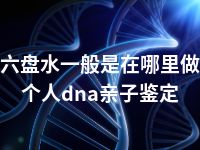 六盘水一般是在哪里做个人dna亲子鉴定