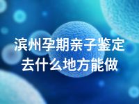 滨州孕期亲子鉴定去什么地方能做