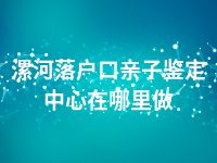 漯河落户口亲子鉴定中心在哪里做