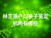 林芝落户口亲子鉴定机构有哪些