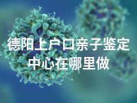 德阳上户口亲子鉴定中心在哪里做