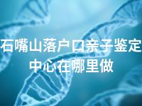 石嘴山落户口亲子鉴定中心在哪里做