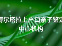 博尔塔拉上户口亲子鉴定中心机构