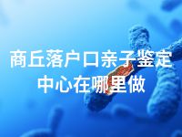 商丘落户口亲子鉴定中心在哪里做