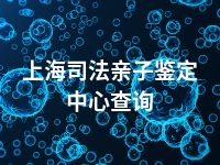 上海司法亲子鉴定中心查询