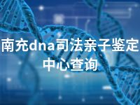 南充dna司法亲子鉴定中心查询