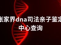 张家界dna司法亲子鉴定中心查询