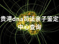 贵港dna司法亲子鉴定中心查询