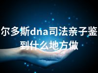 鄂尔多斯dna司法亲子鉴定到什么地方做