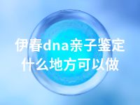 伊春dna亲子鉴定什么地方可以做