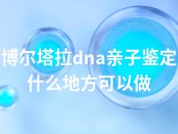 博尔塔拉dna亲子鉴定什么地方可以做