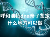 呼和浩特dna亲子鉴定什么地方可以做