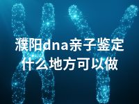 濮阳dna亲子鉴定什么地方可以做