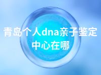 青岛个人dna亲子鉴定中心在哪