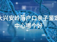 大兴安岭落户口亲子鉴定中心哪个好