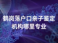 鹤岗落户口亲子鉴定机构哪里专业