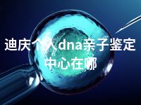 迪庆个人dna亲子鉴定中心在哪