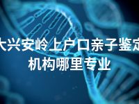 大兴安岭上户口亲子鉴定机构哪里专业