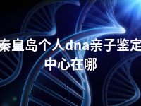 秦皇岛个人dna亲子鉴定中心在哪