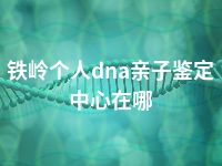 铁岭个人dna亲子鉴定中心在哪