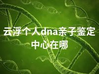 云浮个人dna亲子鉴定中心在哪