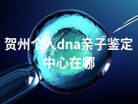 贺州个人dna亲子鉴定中心在哪